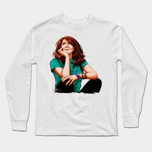 Kathy Mattea - An illustration by Paul Cemmick Long Sleeve T-Shirt